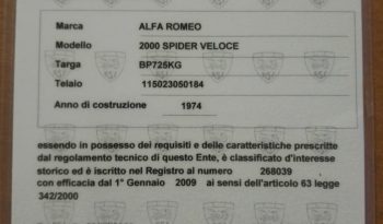 ALFA ROMEO DUETTO 2.0 ASI pieno